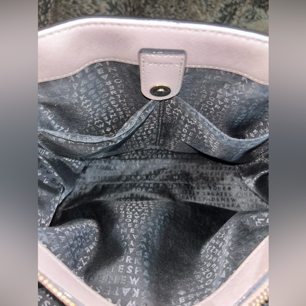 Kate Spade Laurel Way Evangelie Saffiano Satchel Two Tone Purse/Handbag - Picture 10 of 14